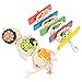 STOBOK 2Pcs Oiseau Perroquet Jouets À Mâcher Oiseau Bec Broyage Jouets D' Alimentation Broyeur Jouet Cage Broyeur Jouets Suspendus pour Cockatiel Conure Africain