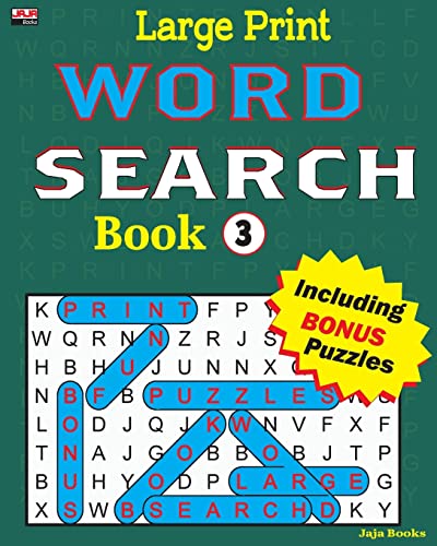 Large Print WORD SEARCH Book (Large Print WORD SEARCH Book: Enjoy hours of entertaining fun of word search and other bonus puzzles.)