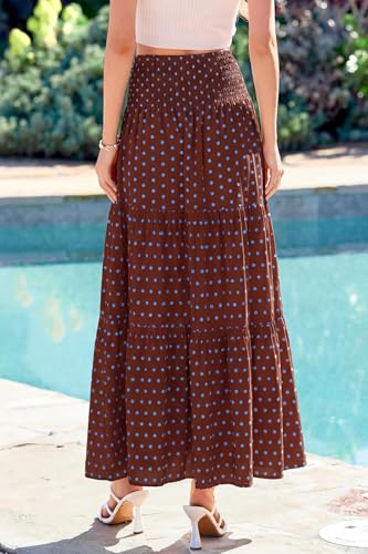 Image of CFLONGE Summer Maxi Skirts for Women 2026 Trendy Floral A Line Boho Skirt