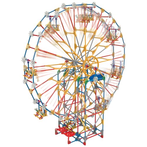 K'NEX 17035 Thrill Rides 3-in-1 Classic Amusement Park Building Set, 744 Piece Kids Building Set for Creative Play, Hours of Fun Making Three Fair Ground Rides, Suitable for Boys and Girls Aged 9+