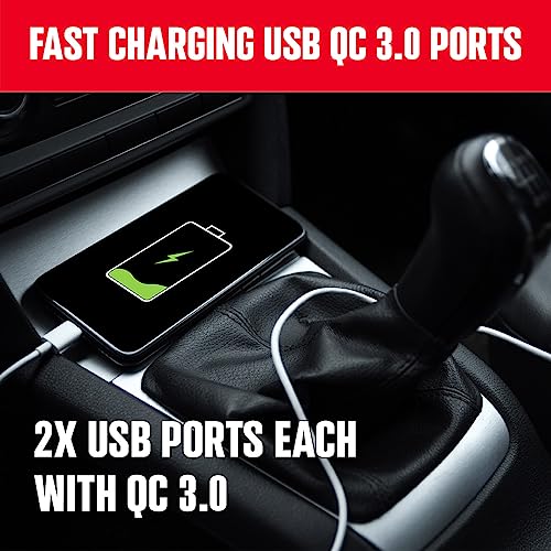 Energizer 1500 Watt 12V Pure Sine Inverter Dual Ac Outlets & Usb, Installation Kit Included, Automotive Power For Power Tools, Camping & Car Accessories - Etl Approved Under Ul Std 458 #TOP4