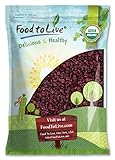 Food to Live Organic Dried Cranberries, 10 Pounds – Non-GMO, Kosher, Unsulfured, Bulk