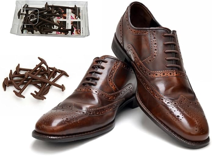 Koollaces No Tie Elastic Slip on Dress Shoelaces, Silicone