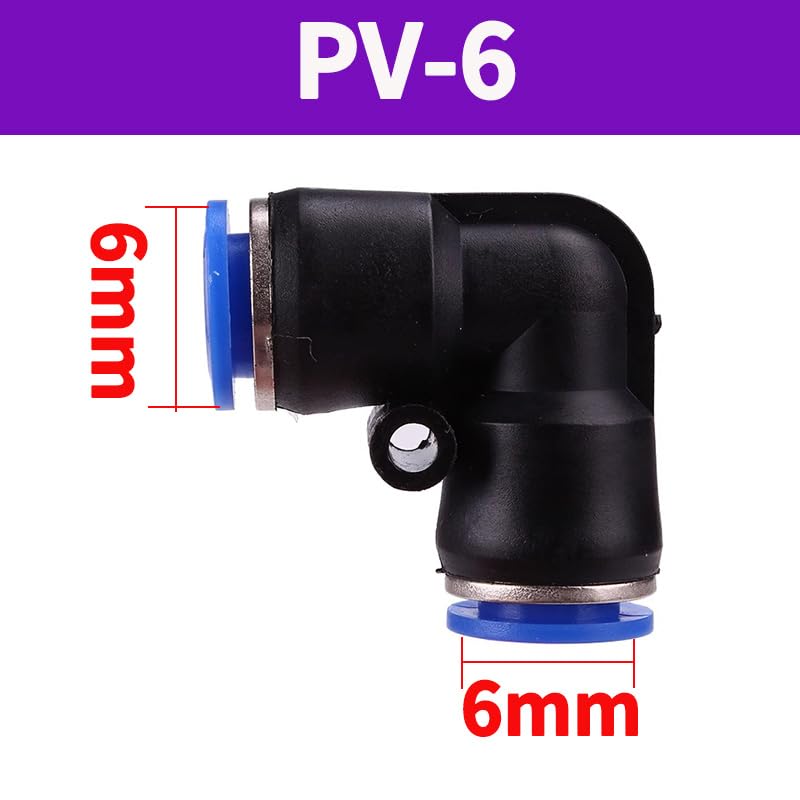 50 szt. szybkozłączki do rur powietrznych, pneumatyczne szybkie dopasowanie, PU proste, złącze doczołowe o zmiennej średnicy PG 4 6 8 10 12 14 MM (PV-6)