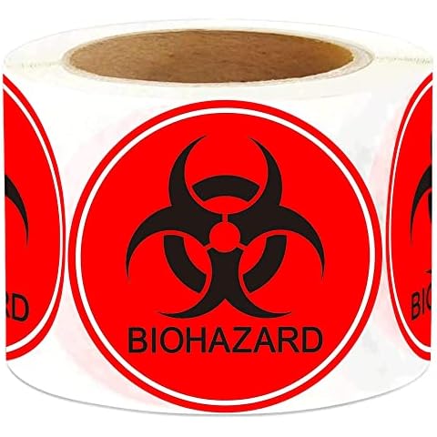 Wootile 2 Inch Biohazard Stickers Cover