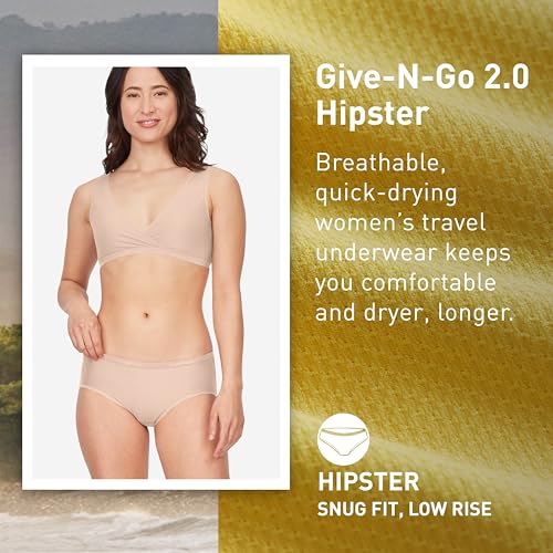 Image of ExOfficio Women's Give-N-Go 2.0 Hipster - Breathable Durable Easy Care Travel Underwear