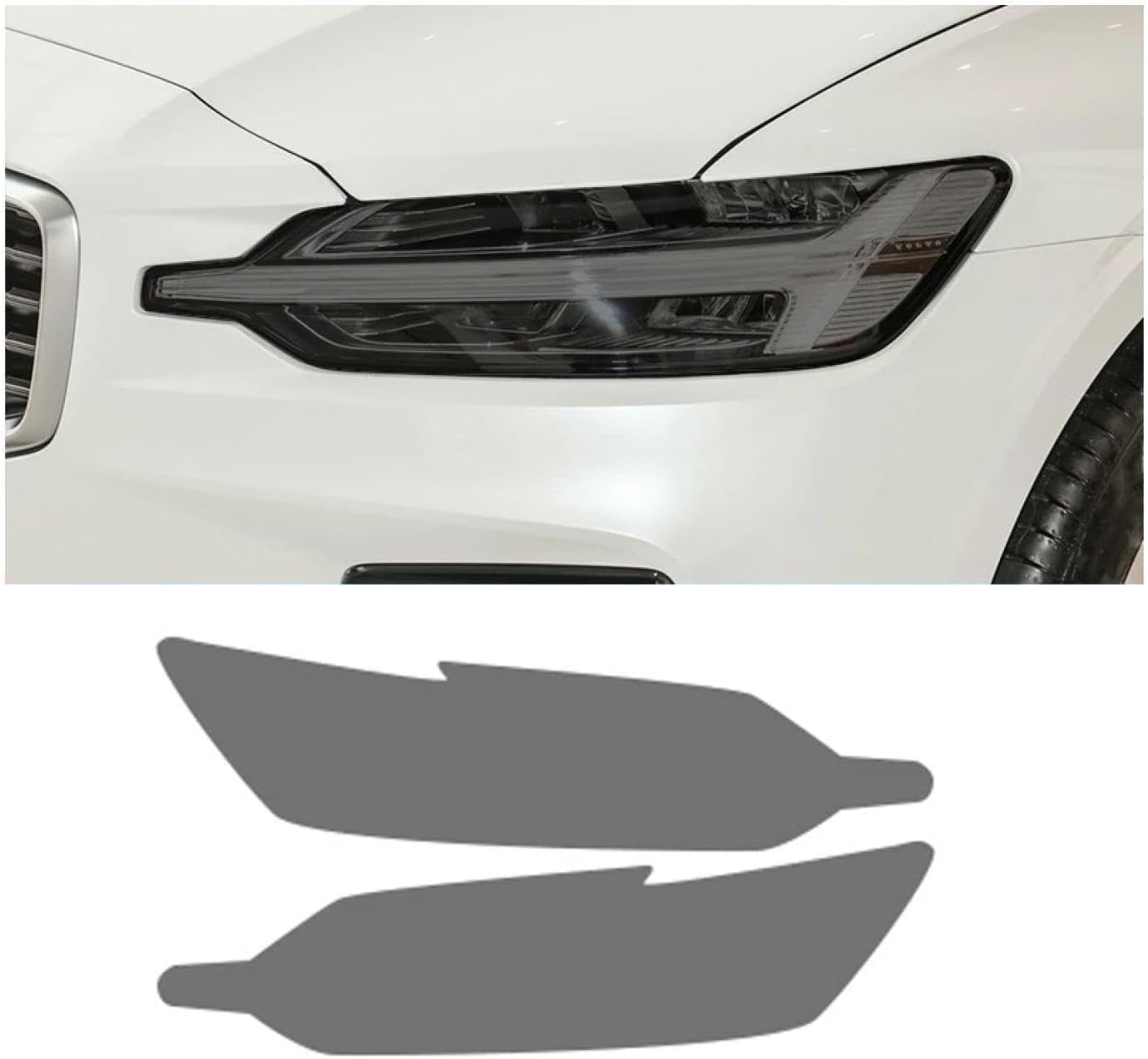 SamLng Car Front Light Film for V60 2019-2024 Car Headlight Protective Film Car Front Headlamp Protection Film car Lights Film Headlight Anti-Scratch Non-Yellowing Protective Film