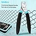 SHALL Hog Ring Pliers Kit with 600pcs Galvanized Hog Rings (3/8’’, 1/2’’, 3/4’’) for Upholstery, Fence, Animal Pet Cages, Bungee Cords, Bagging, Protective Gloves, Storage Case & Bag Included