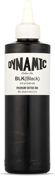 Dynamic Color Co Black Tattoo Ink 8oz Bottle