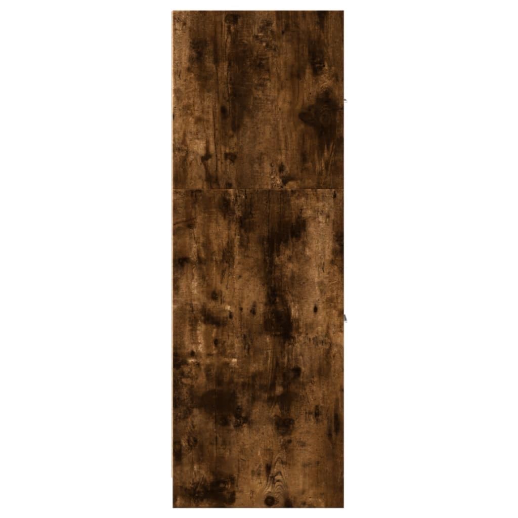 Armadietto da farmacista in legno di rovere affumicato, 40 x 41 x 118 cm, con 3 cassetti ed estraibile, armadietto da cucina stretto e armadio da ufficio per soggiorno