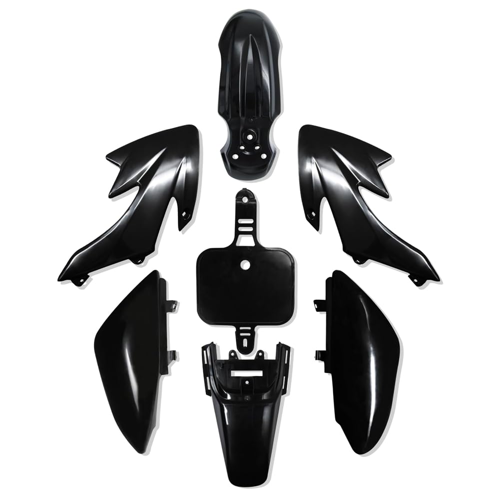 Kit de Plásticos CRF50, Piezas de Pit Bike, Carenados y Guardabarros para CRF 50 XR 50 SSR 110 107 125 MX650 MX500 Piranha Baja Negro