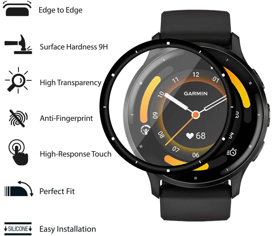 Cover [2 Pezzi] per Garmin Venu 3S, Con Pellicola Protettiva