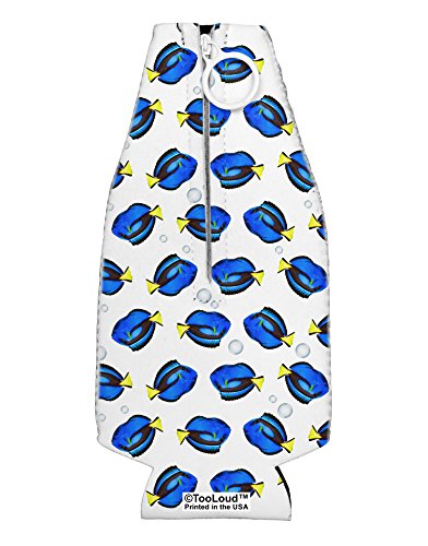 TooLoud Blue Tang Fish AOP Collapsible Neoprene Bottle Insulator All Over Print