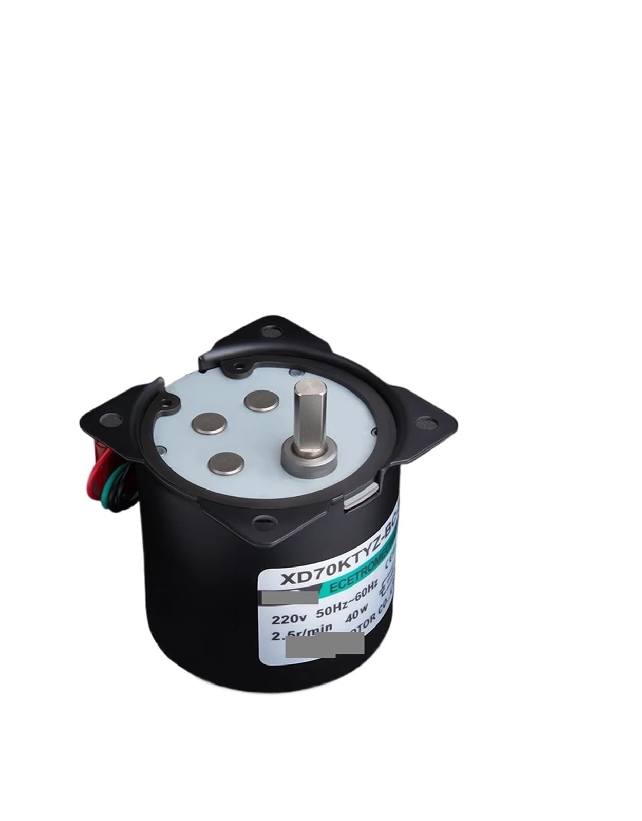 Motor síncrono 70KTYZ 40W 220V Eje excéntrico AC de imán Permanente + Soporte Reductor Velocidad CW CCW(10rpm)