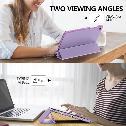 Image of MoKo Case for Galaxy Tab A9+ /A9 Plus 11 inch 2023, Slim Stand Protective Smart Cover with Hard PC Translucent Back Shell for Tab A9 Plus Tablet (SM-X210 /X216 /X218), Auto Wake /Sleep, Lilac