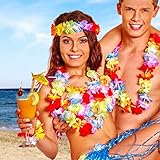 Zoom IMG-1 50 pezzi ghirlanda hawaiana collana Zoom IMG-1 50 pezzi ghirlanda hawaiana collana