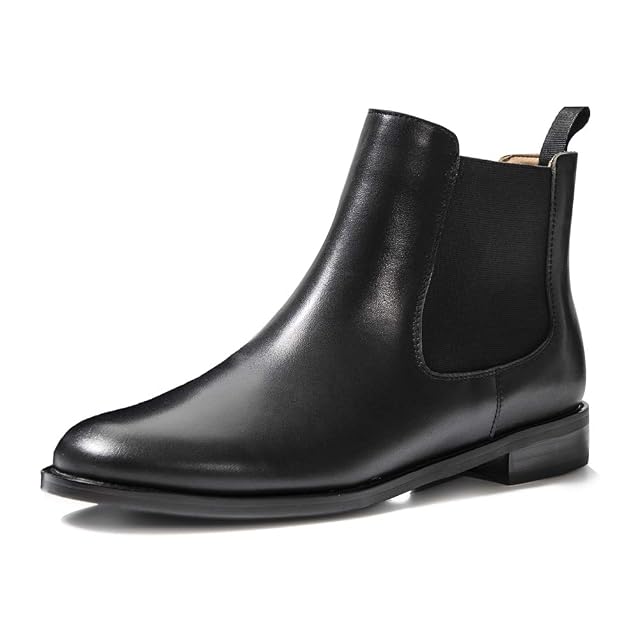ONEENO Womens Classic Leather Chelsea Boots