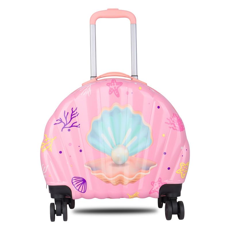 Image of Polo Class Kids Trolley Bag | Made with Polycarbonate | Durable and Waterproof | Trolley Bag for Kids - Pink