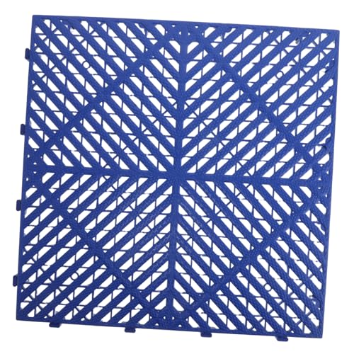 Alipis Interlocking Plastic Grating Tiles for Car Wash and Outdoor Use Non-slip Waterproof Floor Mats Blue 4s Store Interlocking Drainage Panels