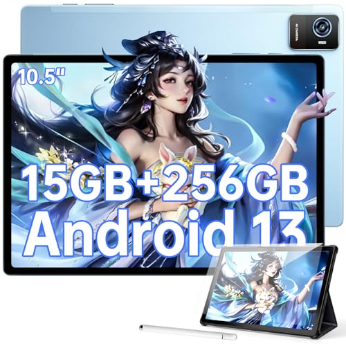 OUKITEL OKT3 Tablet 10.5 Pulgadas Android 13 Con Lápiz y Funda 15GB+256GB (2TB Ampliable), 8250mAh...