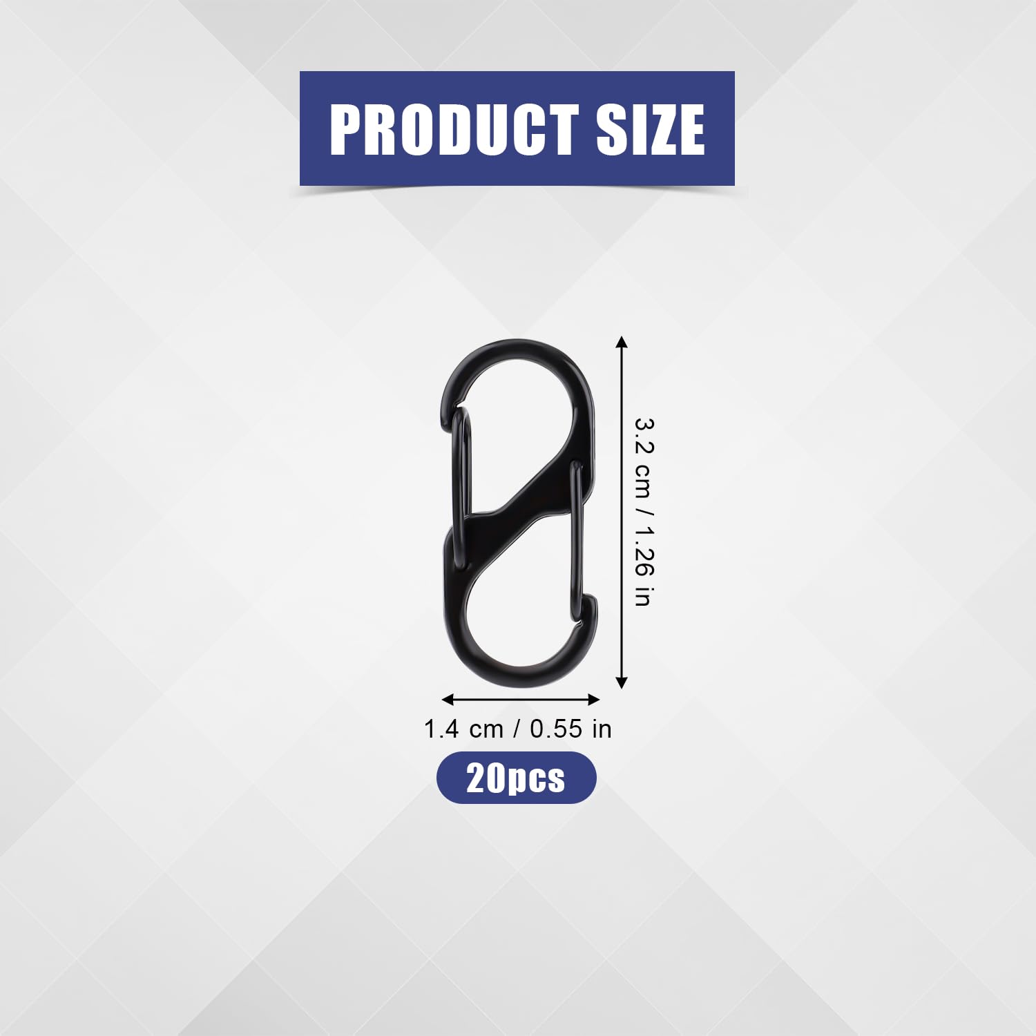 Shipenophy Mousqueton De Verrouillage Mousqueton à Ressort En Acier