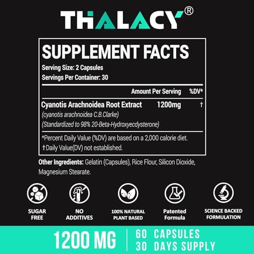 1200mg beta ecdysterone supplement 98 maximum purity ecdysterone supplements for lean muscle mass athletic performance amp strength 120 capsules