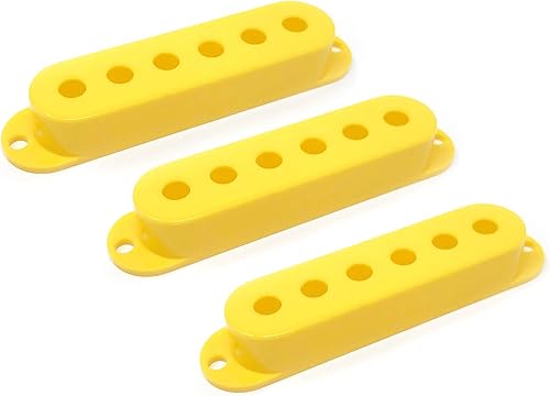 Miniatura 8 de Cubiertas para pastillas de bobina simple de plástico crema para guitarra eléctrica Fender Stratocaster Strat (juego de 3) PCST-CRM