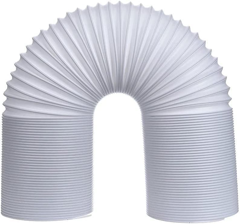Universal Portable AC Exhaust Hose 5.9"/150mm Diameter - PVC+Aluminum Foil, for Air Conditioner Vent Hose Extension/Replacement (Clockwise Thread, 2m)