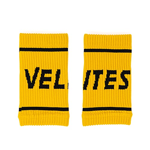 Velites I Flexible Fabric Wrist Band I Provides Support and Security for Your Workouts I Better Grip on Bar I Protect Sensitive Skin and get I One Size fits all (Mustard) - Image 3