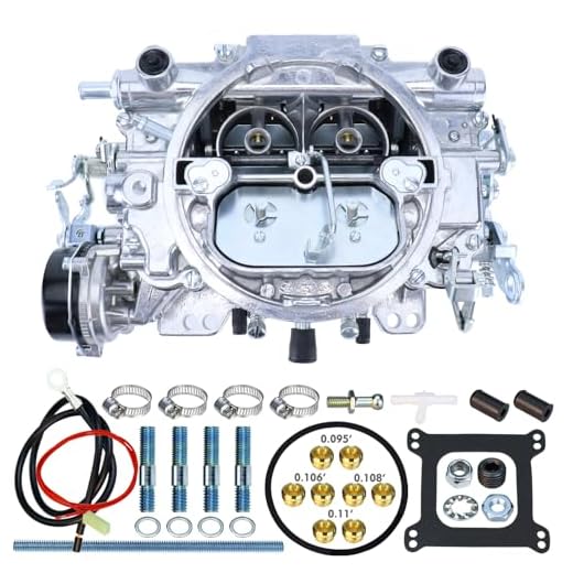 1406 Carburetor for Performer 600 CFM 4 Barrel Carburetor Square Bore AFB-style Air Valve Secondary Compatible with Silverado Corvette Mustang Mercury GMC Pickup Truck carb with Electric Choke