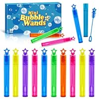 SpringFlower Mini Bubble Wands, Party Favors Assortment Toys for Kids,Themed Birthday, Halloween, Goodie Bags, Carnival Prizes, Wedding, Bubble Maker Outdoor Gifts for Girls & Boys