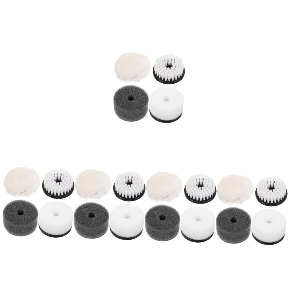 Healvian 5 Ensembles Accessoires Entretien pour Chaussures Cirage pour Brosse De Nettoyage Applicateur Polissage pour À Main pour Daim Botte 4 pièces * 5