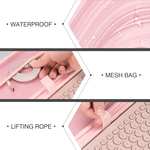 Funda Protectora Dura para Teclado Logitech K380 Rosa miniatura 3