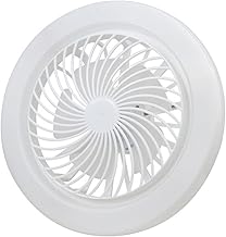 HUIOP Lumière de Ventilateur à LED,E27 Petit Ventilateur Lampe Silencieux Ventilateur électrique plafonnier Salle d'étude Salle à Manger luminaire lumière Blanche