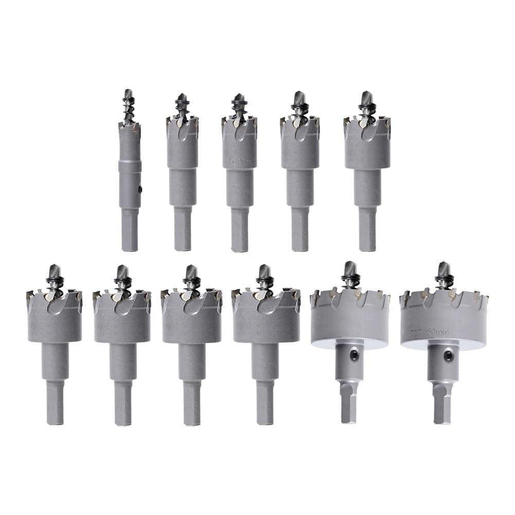 12 szt. Wydajny zestaw wierteł Otwornica Zestaw wierteł Zestaw wierteł HSS Otwornica Frez do drewna Stal nierdzewna Metal
