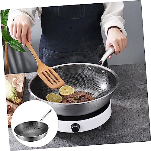 Wok de acero inoxidable con mango ergonómico DECHOUS miniatura 6