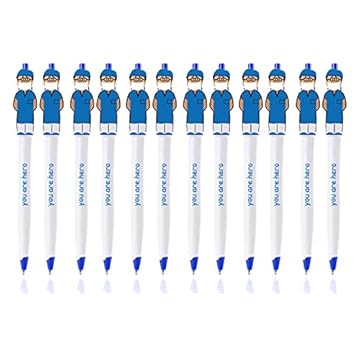 12Pz Penne a Sfera con Infermiere Carine, Regali Divertenti per Infermiere di Apprezzamento per Medici Assistenti Medici Set di Penne Infermiere per Studenti di Medicina Ufficio Scolastico