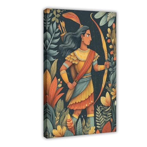 ZDFTAFD Póster de lienzo Rama Noble Archer Prince Avata, decoración de dormitorio, paisaje, regalo, 30 x 45 cm