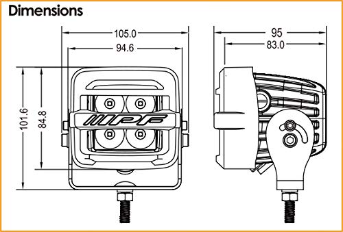 Amazon.co.jp: 【IPF：S-632】600 series 2inch CUBE Driving Lamp：S