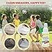 Grandma's Secret Sneaker Cleaner - Shoe Cleaner for Rubber, Canvas and Leather - Stain Remover Spray Removes Dirt, Grime and Grass - Sneakers Cleaner for Outdoor Shoes, Slippers and Moccasins – 3 oz