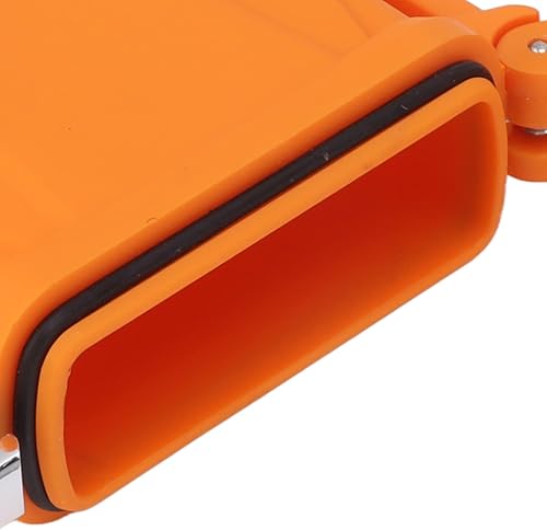Miniatura 8 de Funda para encendedor de antorcha, funda resistente para encendedor, portátil, IP56, impermeable, segura para acampar al aire libre (naranja)