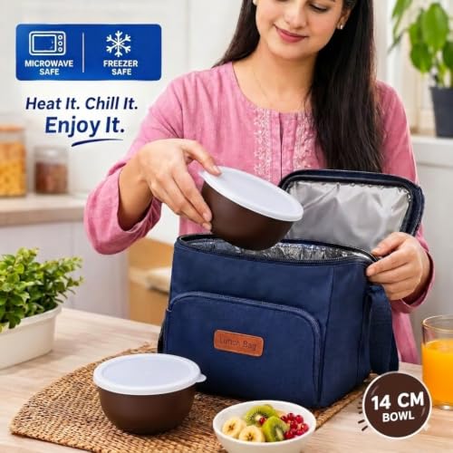 Image of Zaib Stainless Steel Microwave Safe Serving Bowl 500 ml, 14 cm