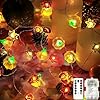 Fall decorations 10ft 30 led fall light pumpkin maple leaf lights battery operated 8 modestimer orange fairy string lights for indoor outdoor home autumn harvest halloween party thanksgiving decor  urban country home decor