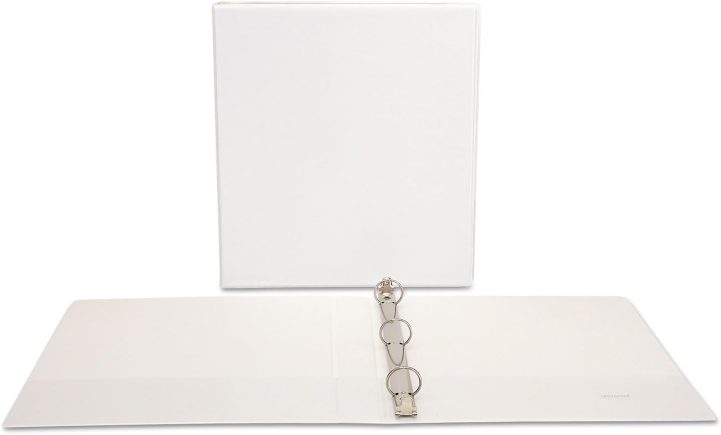 Universal UNV20962 1 in. Capacity 11 in. x 8.5 in. Round 3-Ring Economy View Binder- White