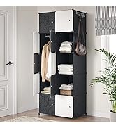 LANTUS XXL Kleiderschrank Mit Türen - Modularer Stauschrank Aus Kunststoff