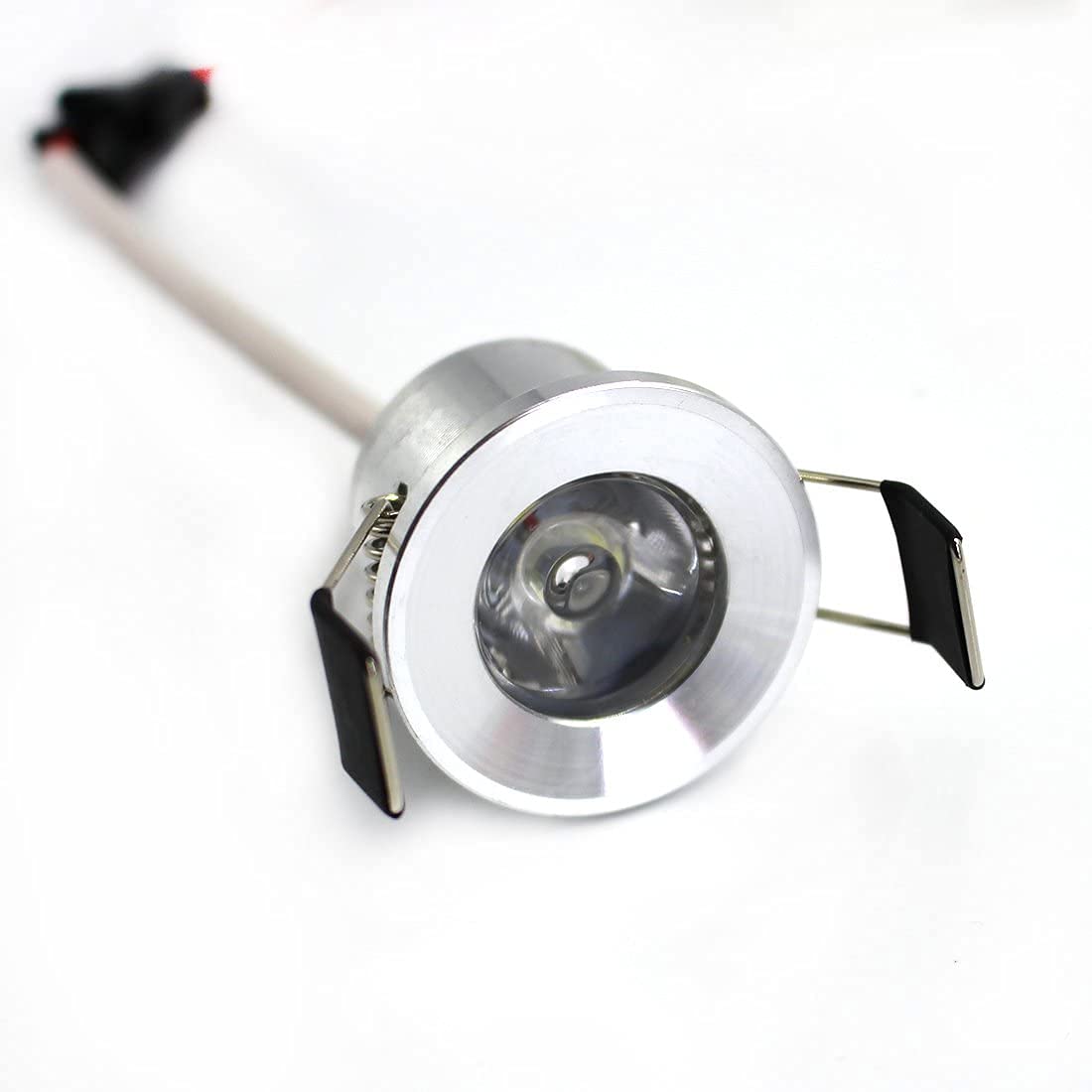 GJGHKLHL downlights， Under Cabinet Mini Recessed Downlights, Spotlights, Ceiling Lights, Hole, Bull's Eye, 1.5W Spotlight,Small Lamp(White Light)