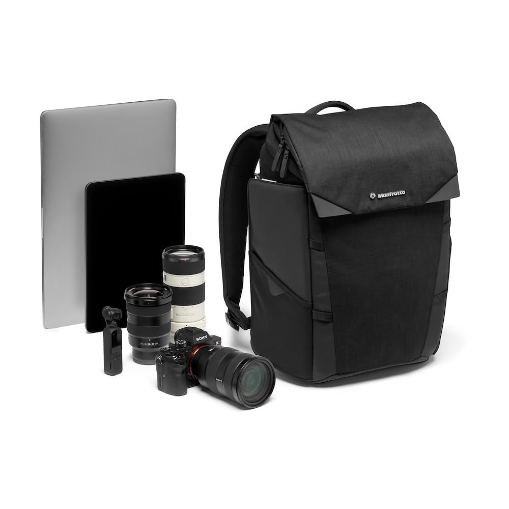 Manfrotto MB CH-BP-30 Chicago Camera Backpack Small, Versatile Daypack/Photo Bag, for Photo/Videographers, for DSLR, Mirrorless, Laptops, Lenses and Travel Gear