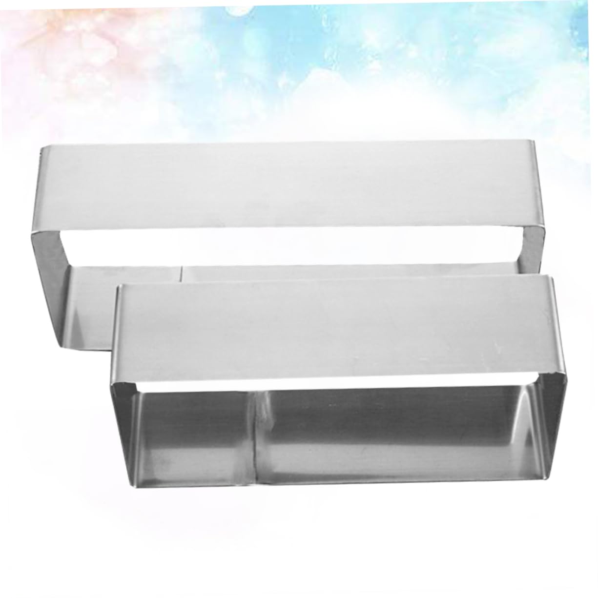 NAMOARLY 2pcs Stainless Steel Cake Molds Mousse Circle Baking Tools for Desserts for Cakes Pies and Cookies Baking