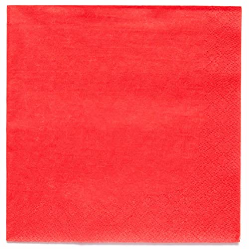 Amscan 9915402-203 - Fiesta Red Eco-Friendly Compostable Luncheon Napkins - 20 Pack