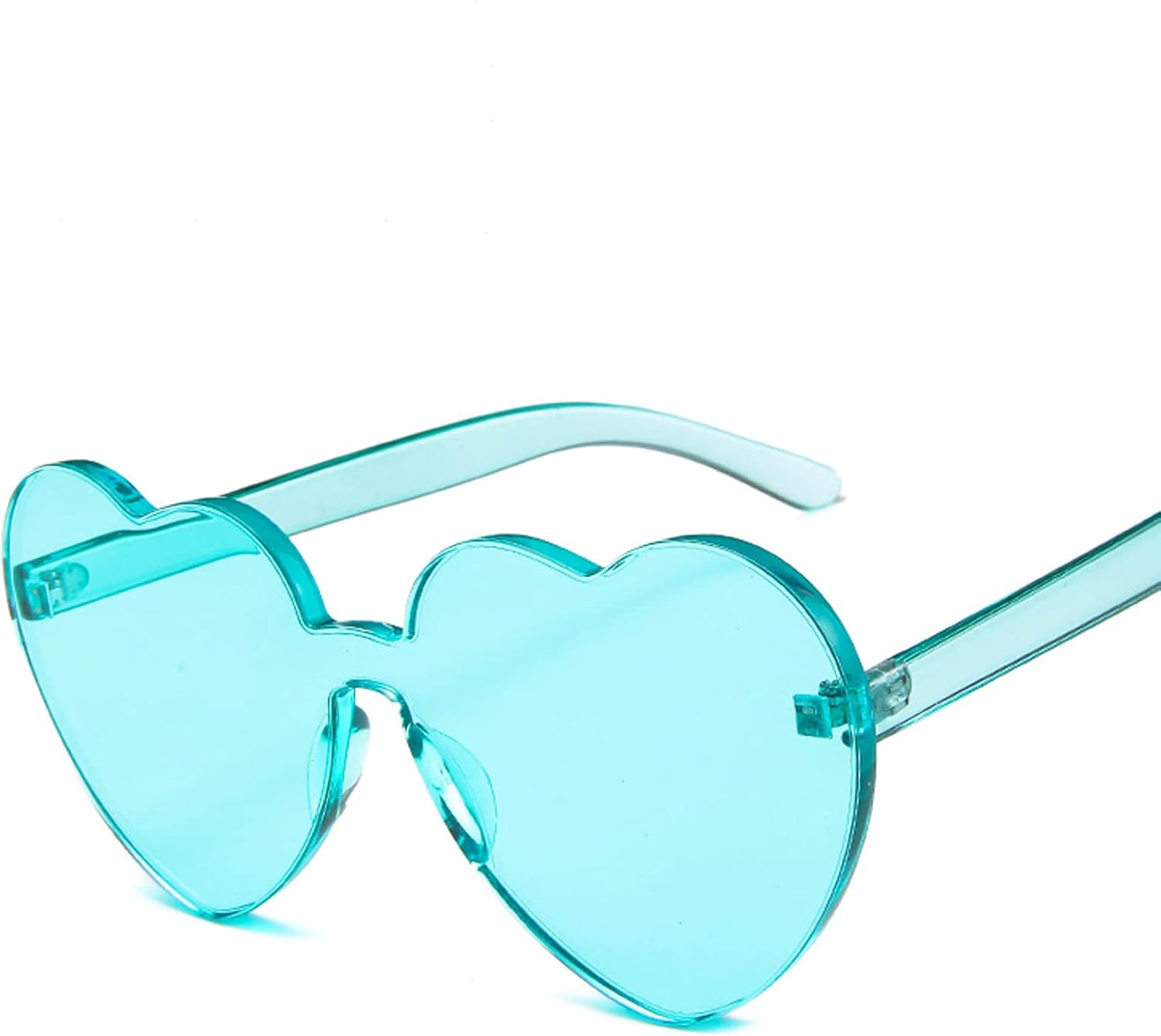 Musltaiy ヨーロッパとアメリカの愛のサングラス透明なゼリーカラーメガネファッションワンピースサングラス